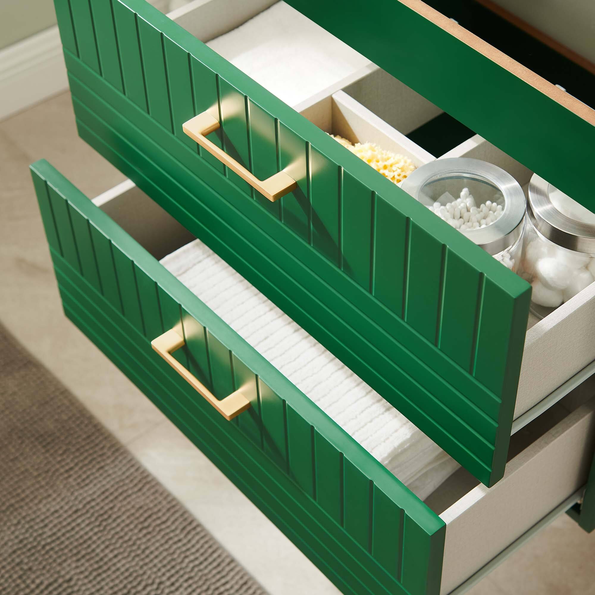 Back. Modway - Daybreak Wall-Mount Bathroom Cabinet Basin Not Included - Green.