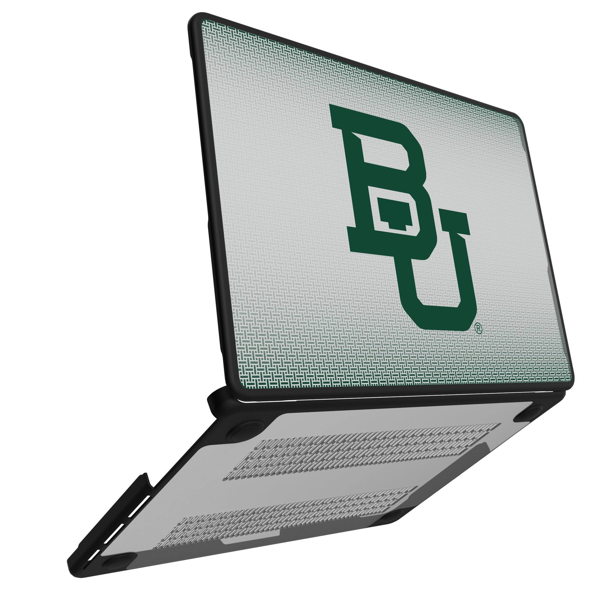Alt View 1. Keyscaper - Baylor Bears Linen MacBook Case - Pro 16 in - Multicolor.