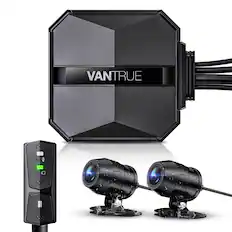 Front. Vantrue - Vantrue - F1 Motorcycle 4K Dash Cam Front and Rear, Waterproof, GPS Wi-Fi, Night Vision, G-Sensor, Parking Mode - Black.
