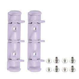 Unique Bargains - A8 3-Hole Ring Binder Mechanisms, 2 Sets Binder Spines Replacement for Office Planners Documents Organization - Purple