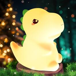 YONWAY - Dinosaur Toys for Kids 3-5, 16 Colors+Silicone+Dimmable+12 Hr Use Night Light for Kids Night Light, for 3-8 Year Old Boy