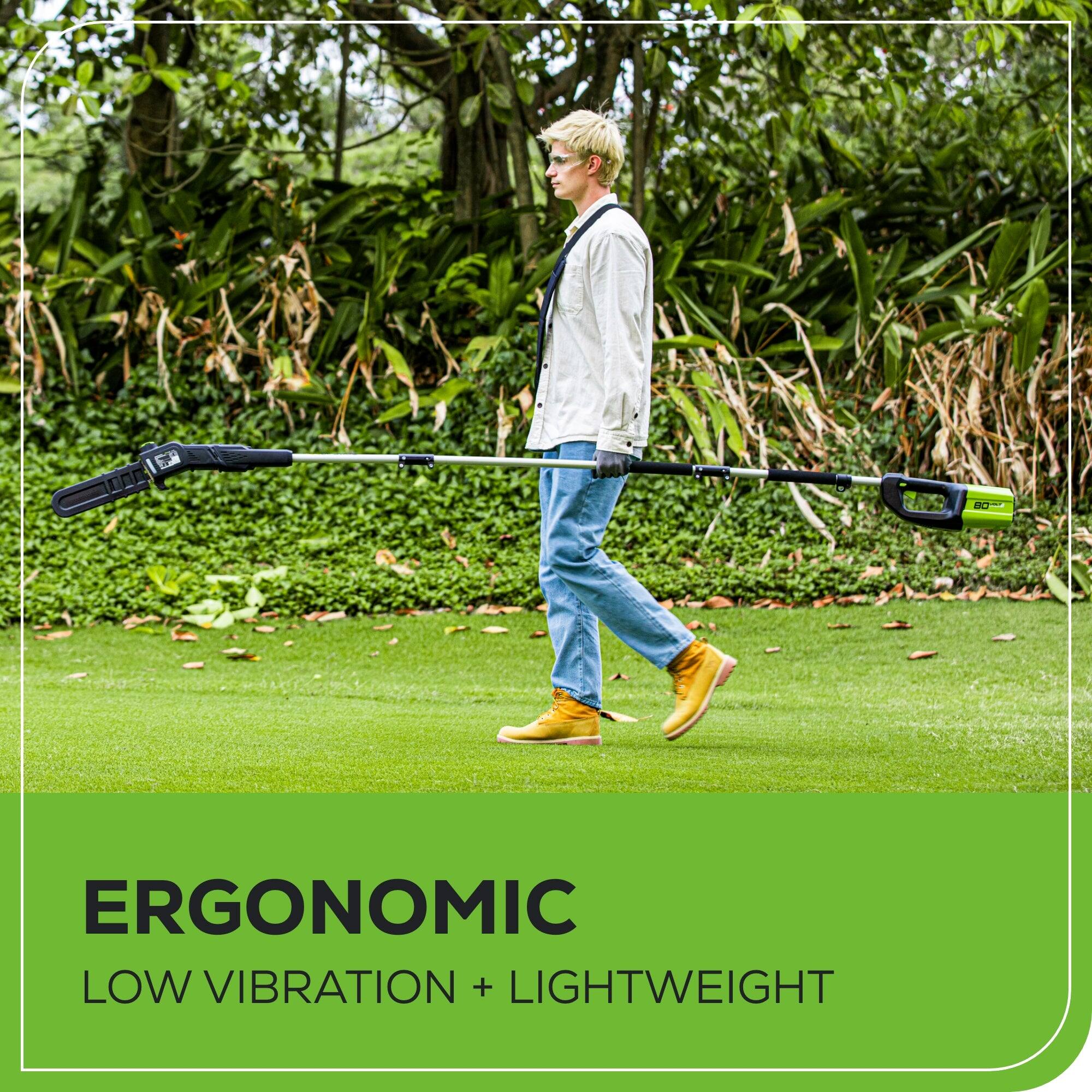 ERGONOMIC  
LOW VIBRATION + LIGHTWEIGHT