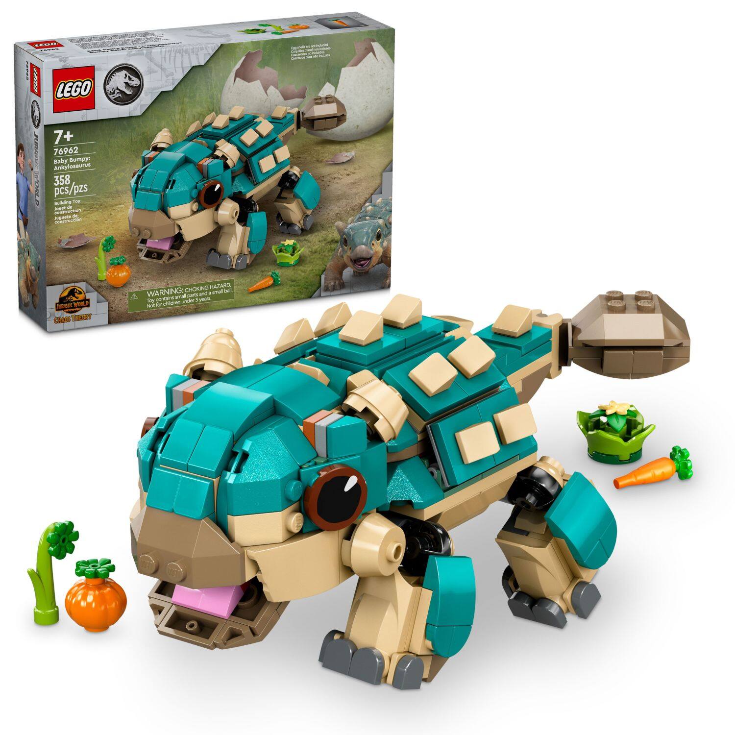 LEGO - Jurassic World Baby Bumpy: Ankylosaurus Dinosaur Toy 76962