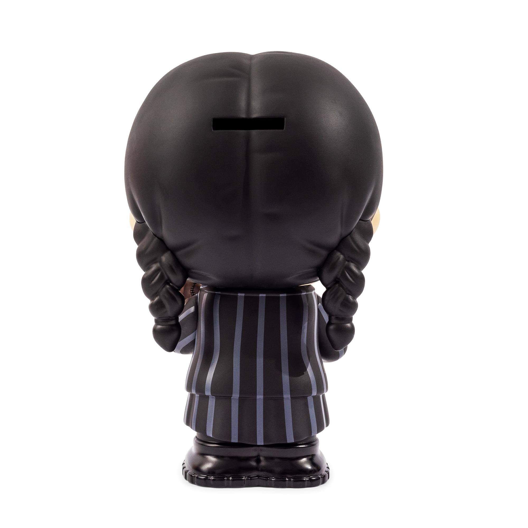 Alt View 10. Monogram - The Addams Family Wednesday With Thing 8 Inch PVC Figural Bank - Black.