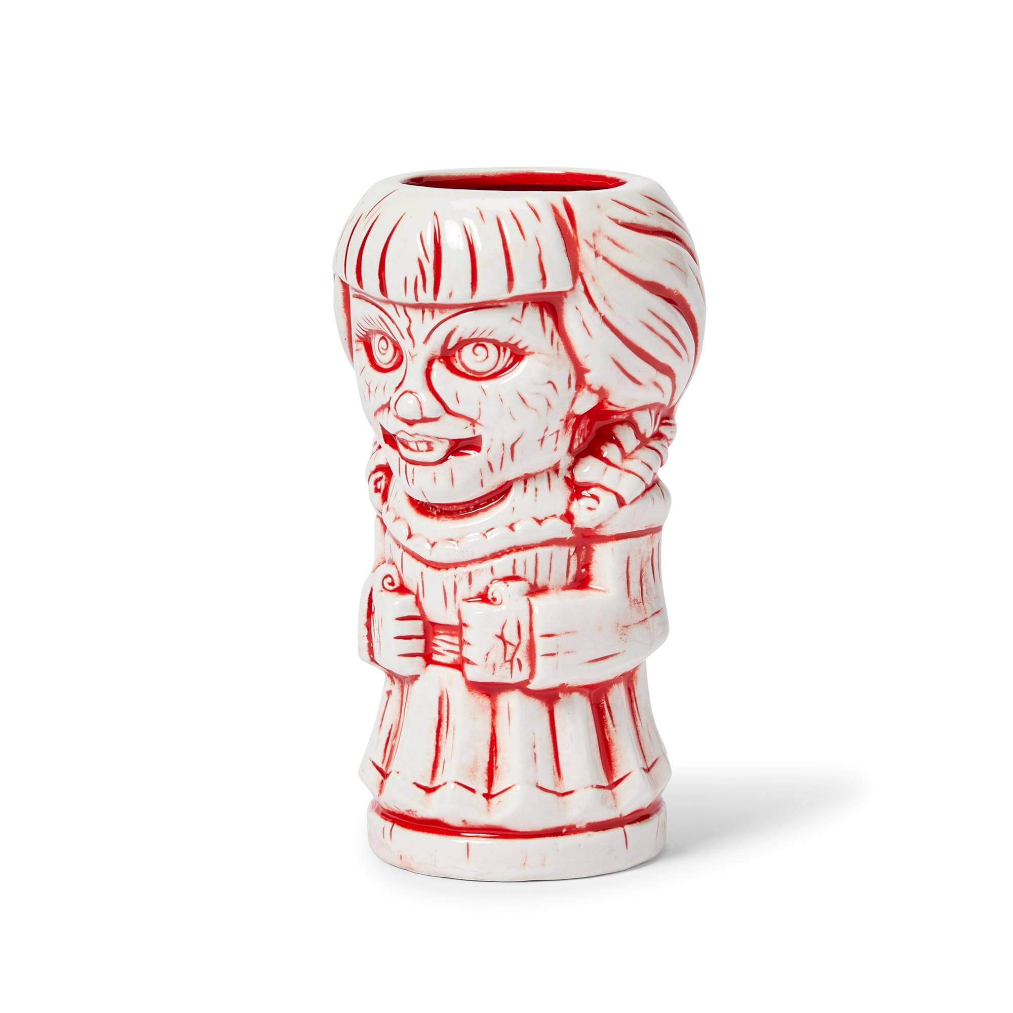 Alt View 1. ThinkGeek - Geeki Tikis Annabelle Doll Mug | Ceramic Tiki Style Cup | Holds 16 Ounces - Red.