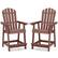 Front. Costway - 2 PCS Bar Stool HDPE Patio Chair with Armrest Footrest Home Indoor Outdoor - Brown.