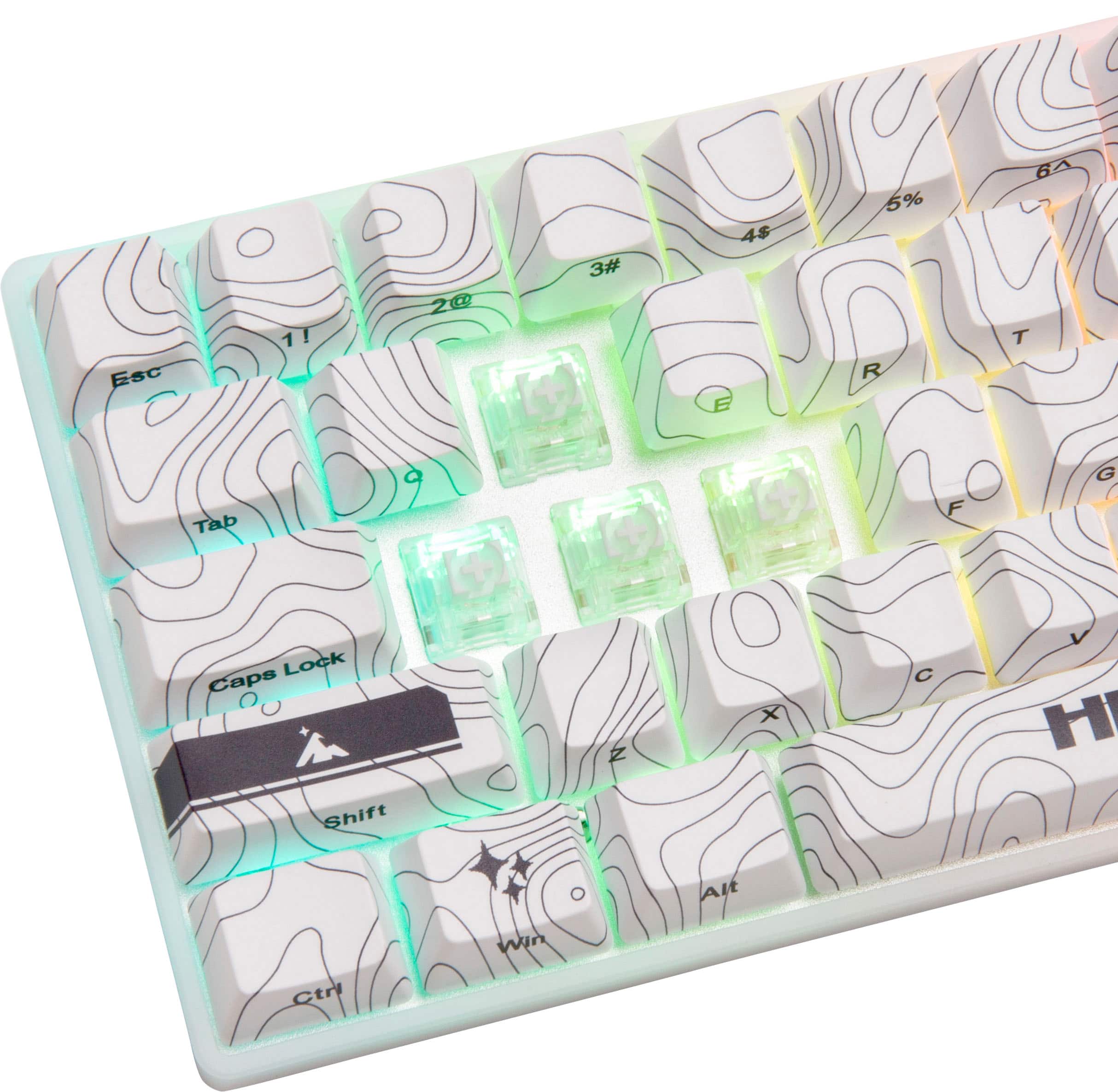 Esc, 209, 3#, 4$, 5%, R, 64, T, F, G, Lock, Ctrl, Shift, x, H, Alt, Win, Ctrl.