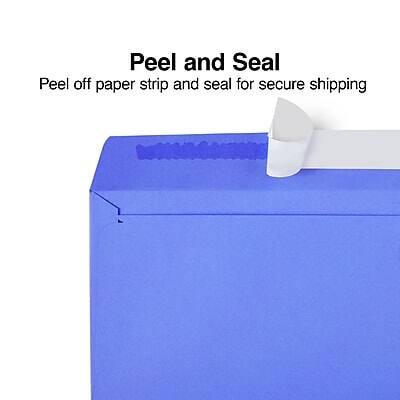 Peel and Seal  
Peel off paper strip and seal for secure shipping