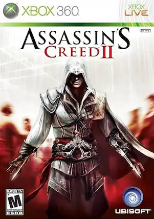 XBOX 360
XBOX LIVE
ASSASSIN'S CREED II
MATURE 17+
ESRB
UBISOFT - M (Mature 17+)