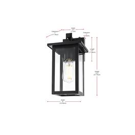 Elegant Lighting - Venango 7 inch Outdoor Pendant - Black