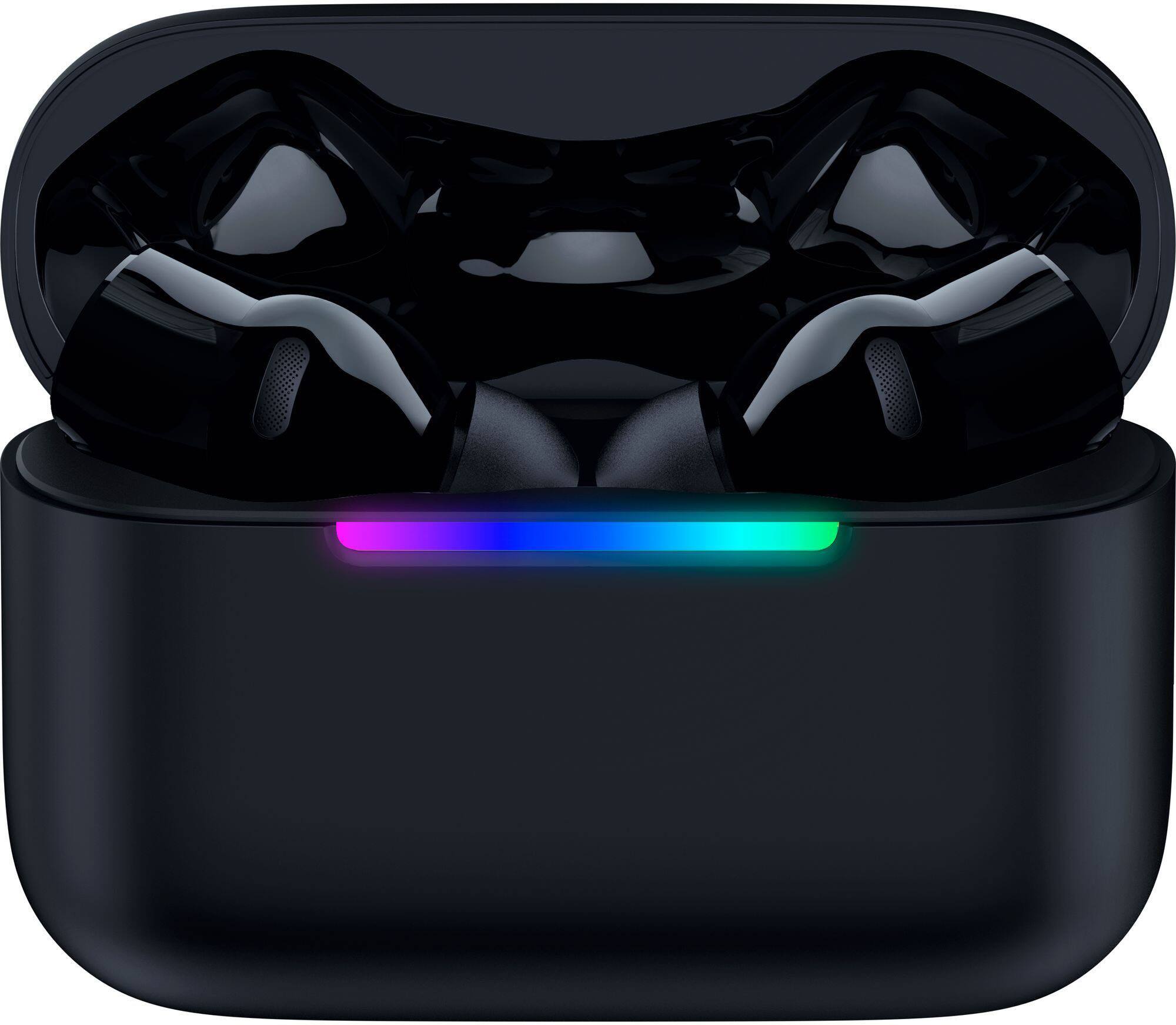 Alt View 4. Razer - Hammerhead V3 X HyperSpeed Wireless Multi‑Platform Gaming Earbuds – 2.4 GHz & Bluetooth 5.3, Up to 35 Hr Battery - Black.