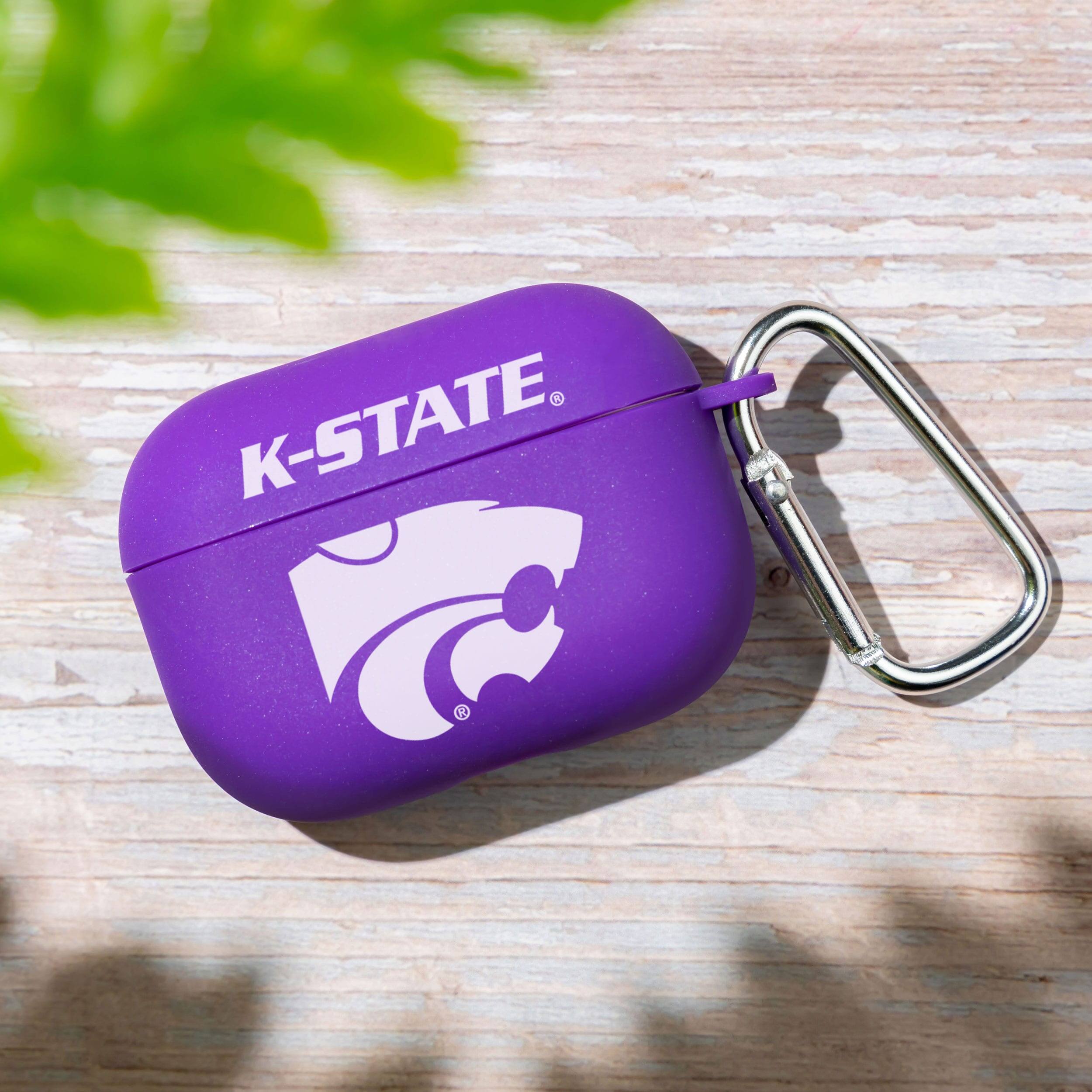 Alt View 2. Affinity Bands - Kansas State Wildcats AirPods Pro Silicone Case Cover - Purple.