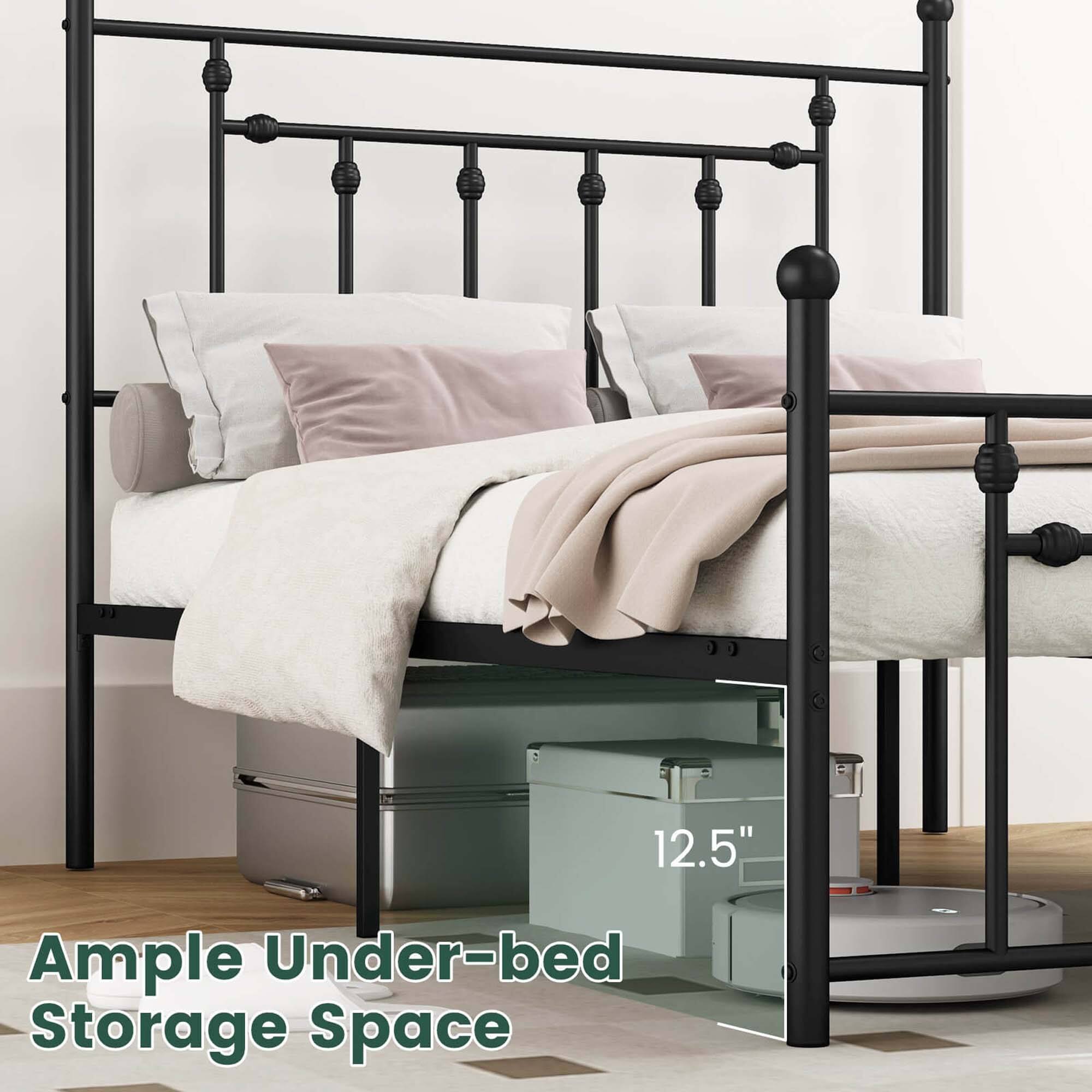 "12.5" Ample Under-bed Storage Space"