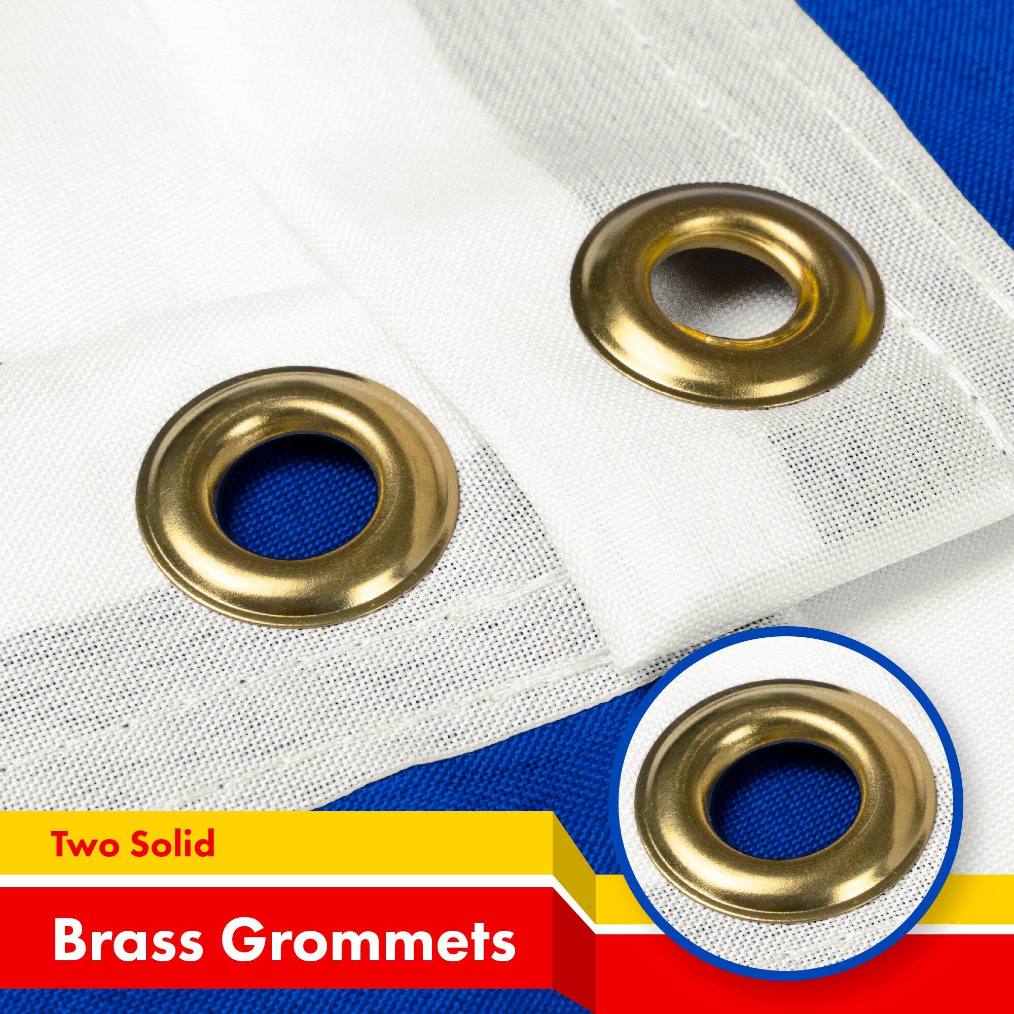 Two Solid Brass Grommets