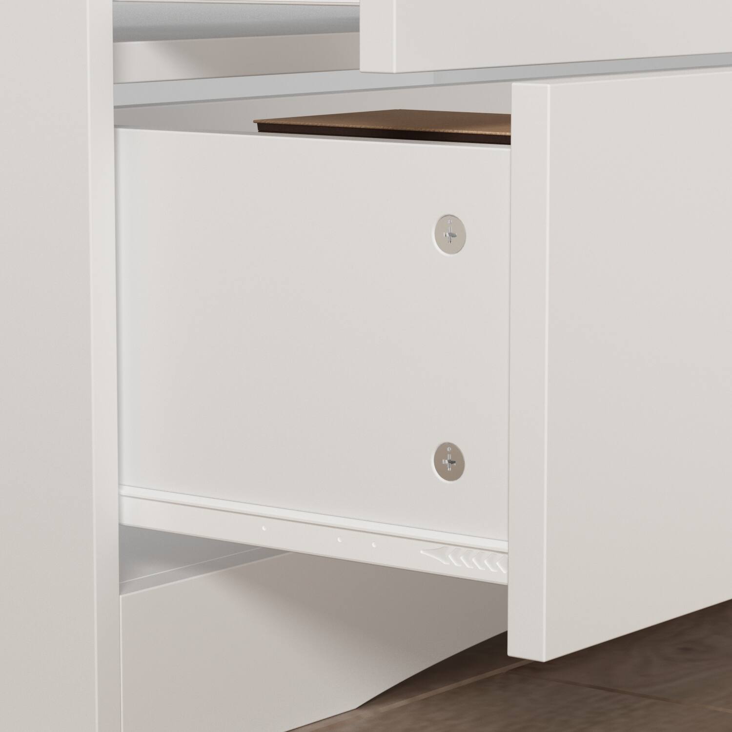 Alt View 10. FUFU & GAGA - FUFU&GAGA Compact 3 - Drawer Vertical Dresser for Small Spaces – White, Cozy Home Style - White.