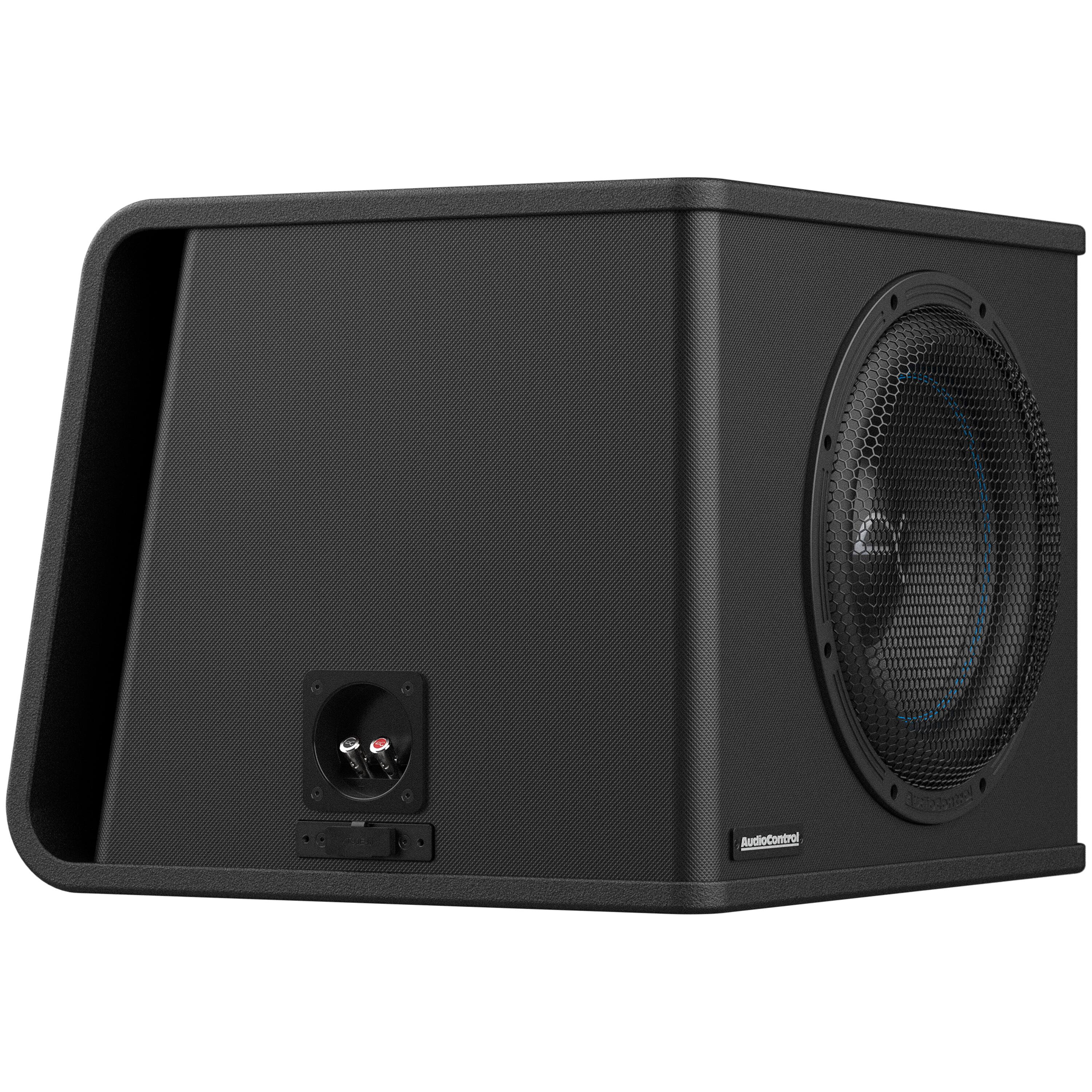 Alt View 14. AudioControl - Spike Series 12” Single-Voice-Coil 2-Ohm Loaded Vented Subwoofer Enclosure - Black.