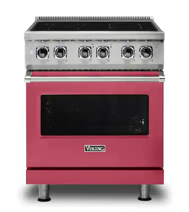 Front. Viking - 5 Series 30" Wide Freestanding Electric Range - Valentine.