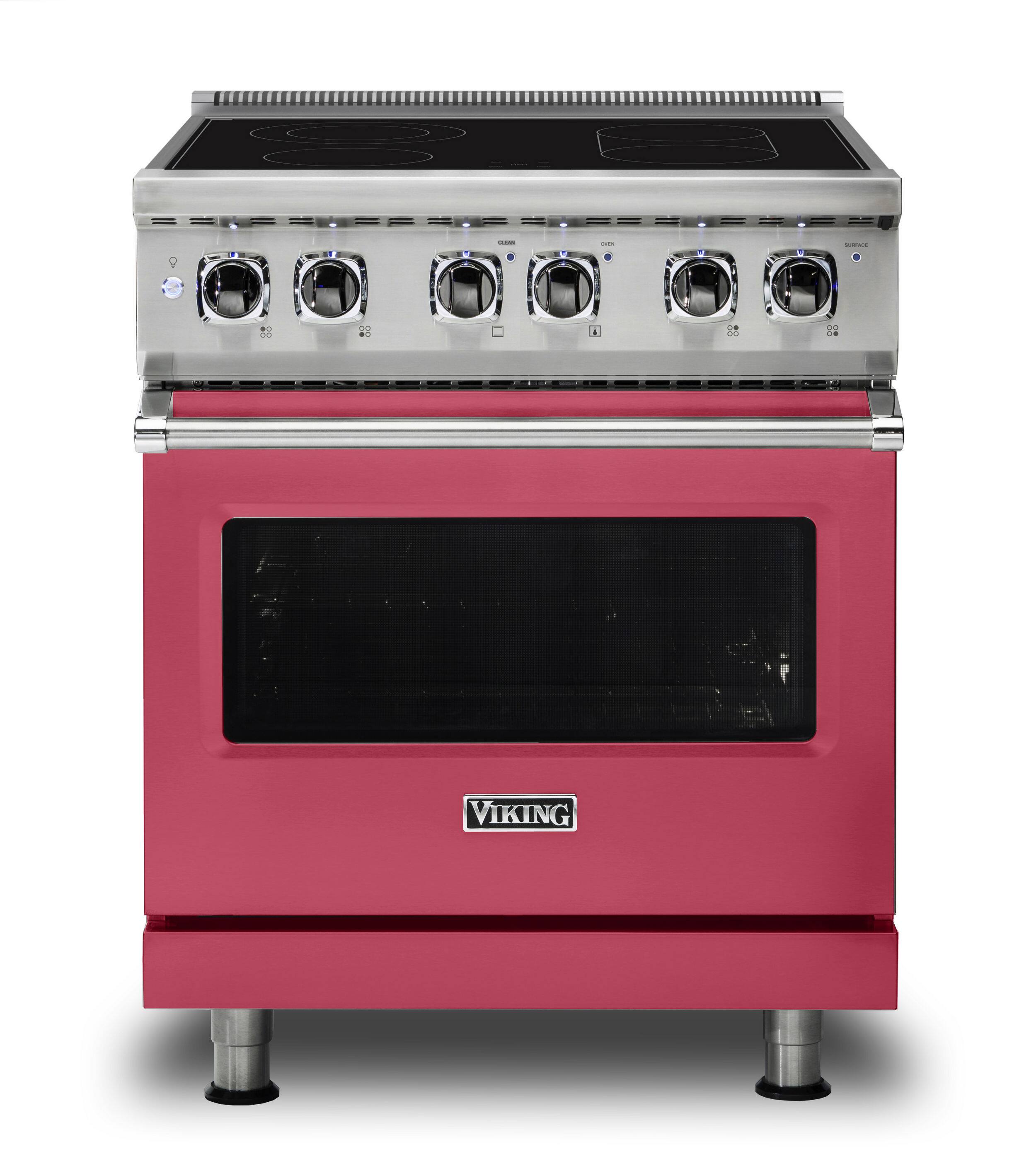 Front. Viking - 5 Series 30" Wide Freestanding Electric Range - Valentine.