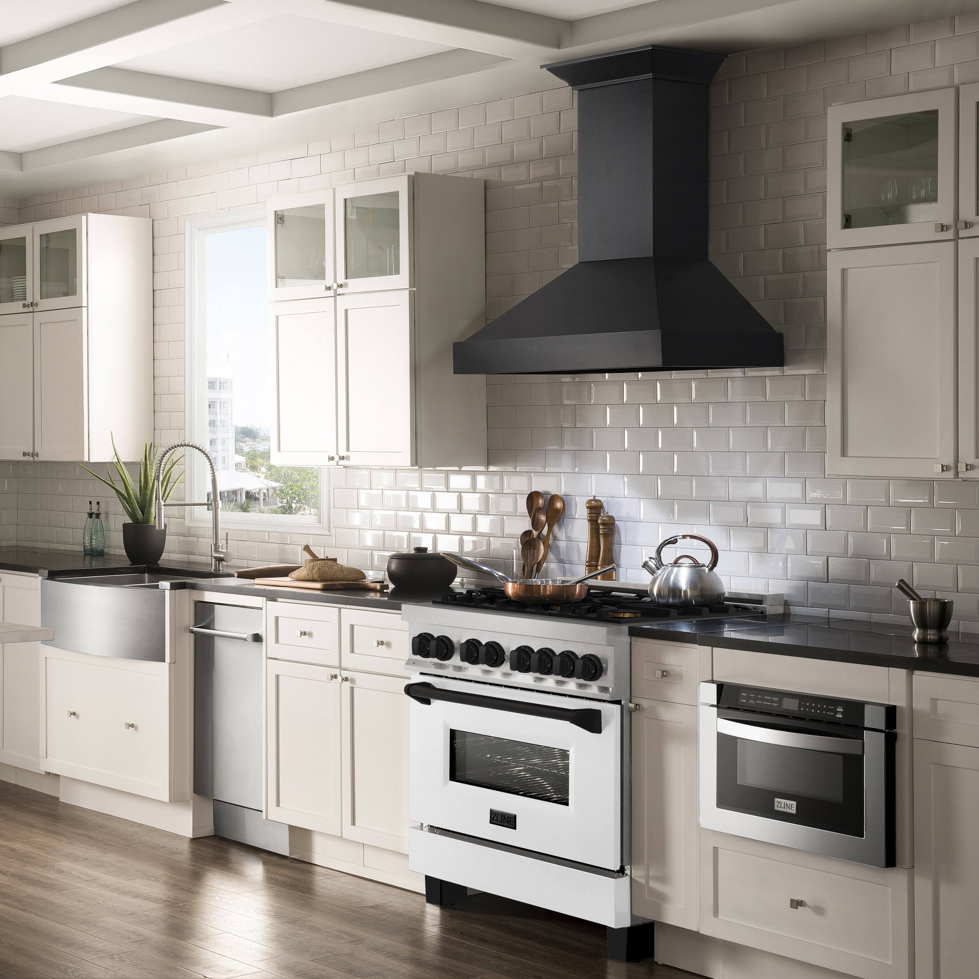 The text on the image reads "32:2 ::2 ZLINE S". However, it is not clear what this text represents or its relevance to the image. The image shows a kitchen with white cabinets, a stove, and a window. The text does not provide any context or information about the kitchen or its features.