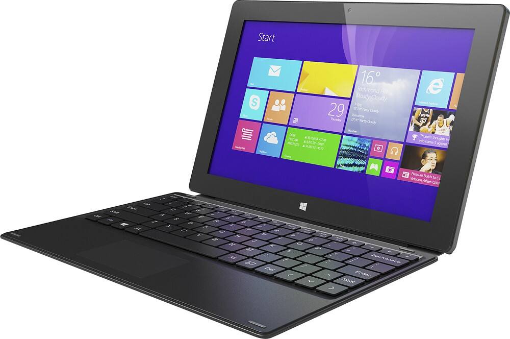 Alt View 11. Hipstreet - W10 Pro - 10" - Intel Atom - 32GB - With Keyboard - Black.
