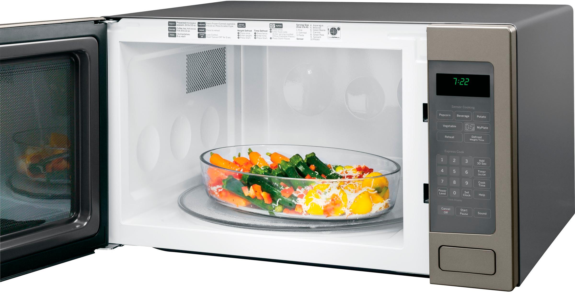 Best Buy: GE Profile Series 2.2 Cu. Ft. Full-Size Microwave Slate