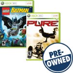 5pc Xbox 360 Video Game Lot - Bejeweled Lego Batman Pure Star Wars Sonic