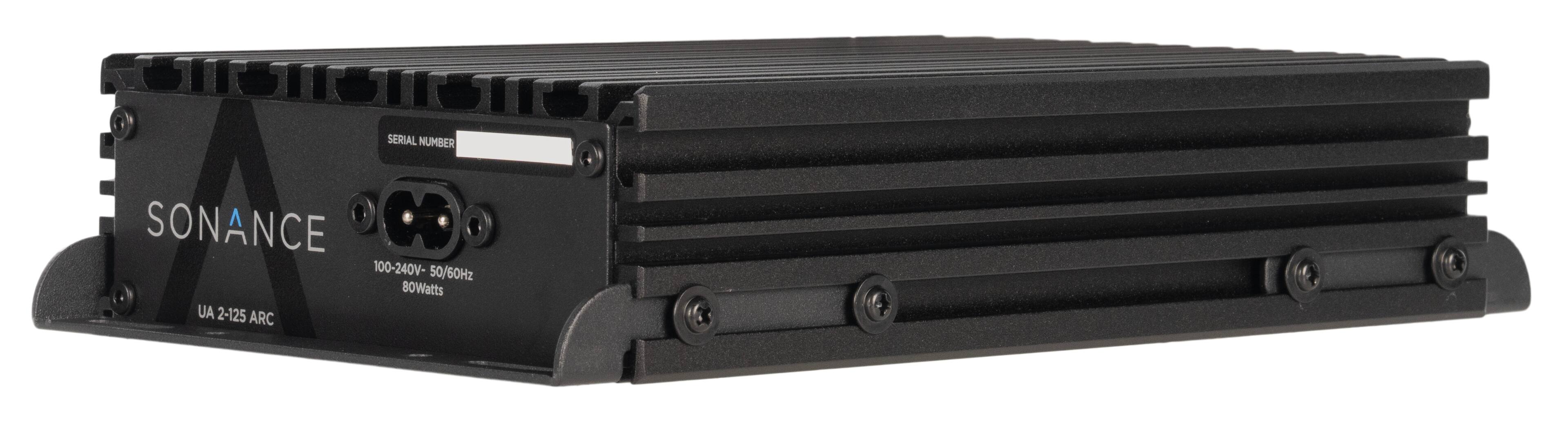 SONANCE  
UA 2-125 ARC  
100-240V - 50/60Hz  
80Watts  

SERIAL NUMBER