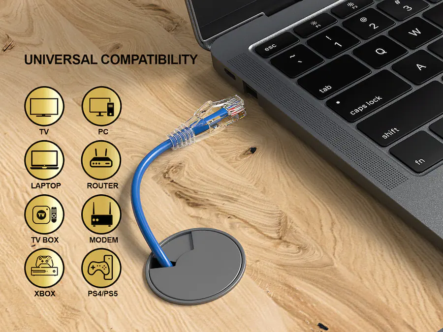 Poe Rj45 Cable Leader Cat 6a Ethernet Cable, Slim 28 AWG Snagless RJ45 Patch, 10 ...