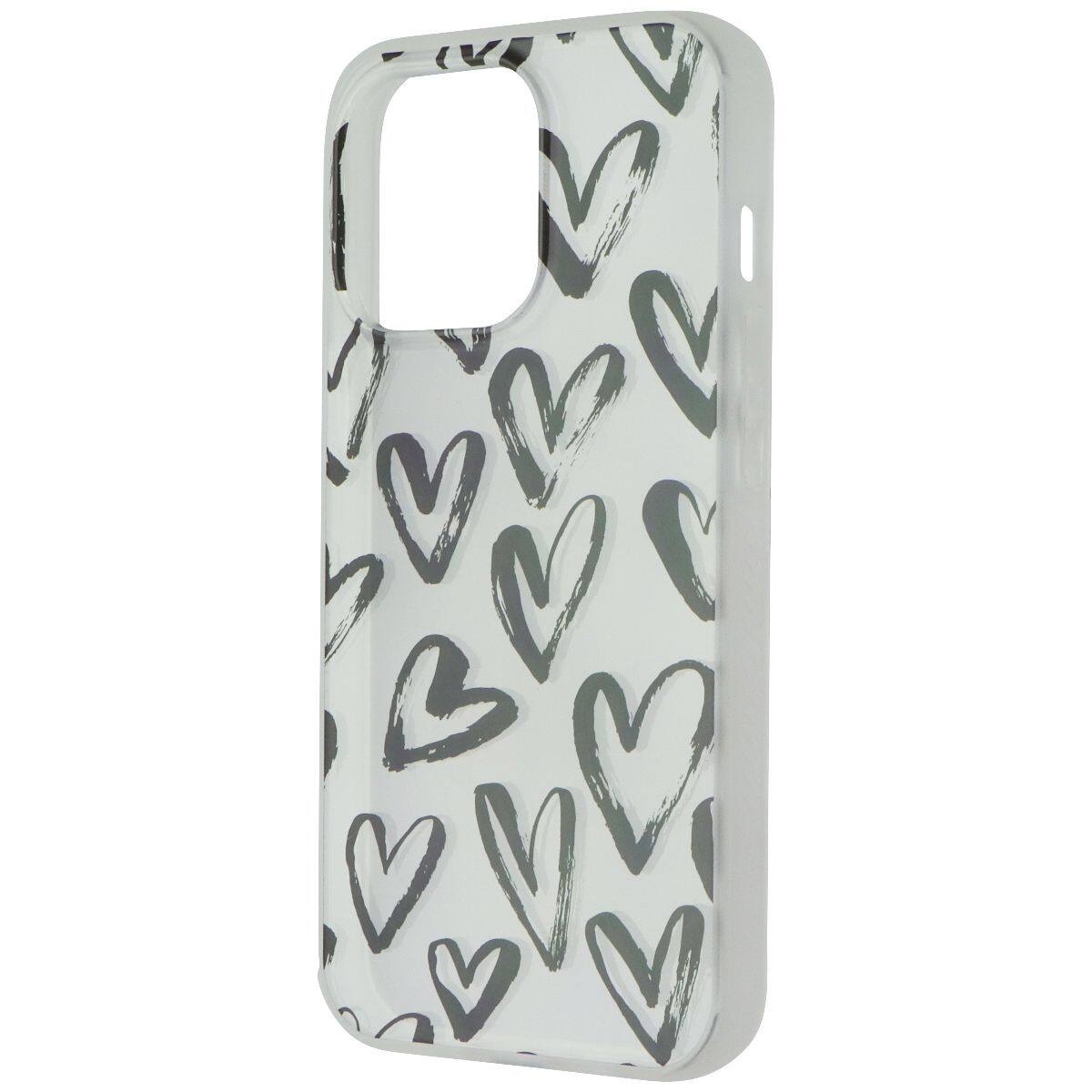 Front. Mybat Pro - Mybat Pro Mood Series Slim Case for Apple iPhone 13 Pro - Black Hearts - Multicolor.