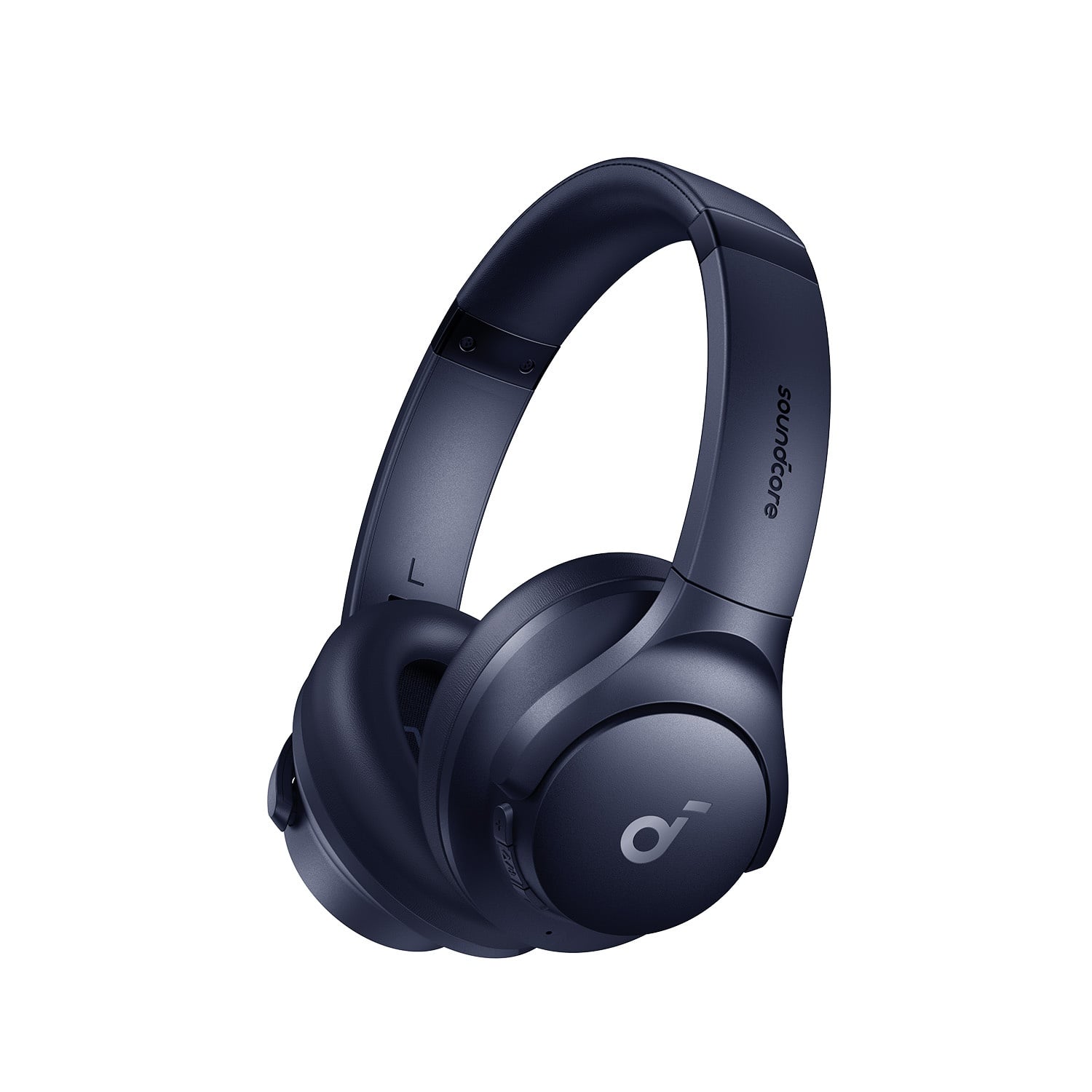 Soundcore - by Anker Q20i Over-Ear Headphones with Active Noise Cancelling, Deep Bass, and 40-Hour Playtime - Blue - Front_Zoom
