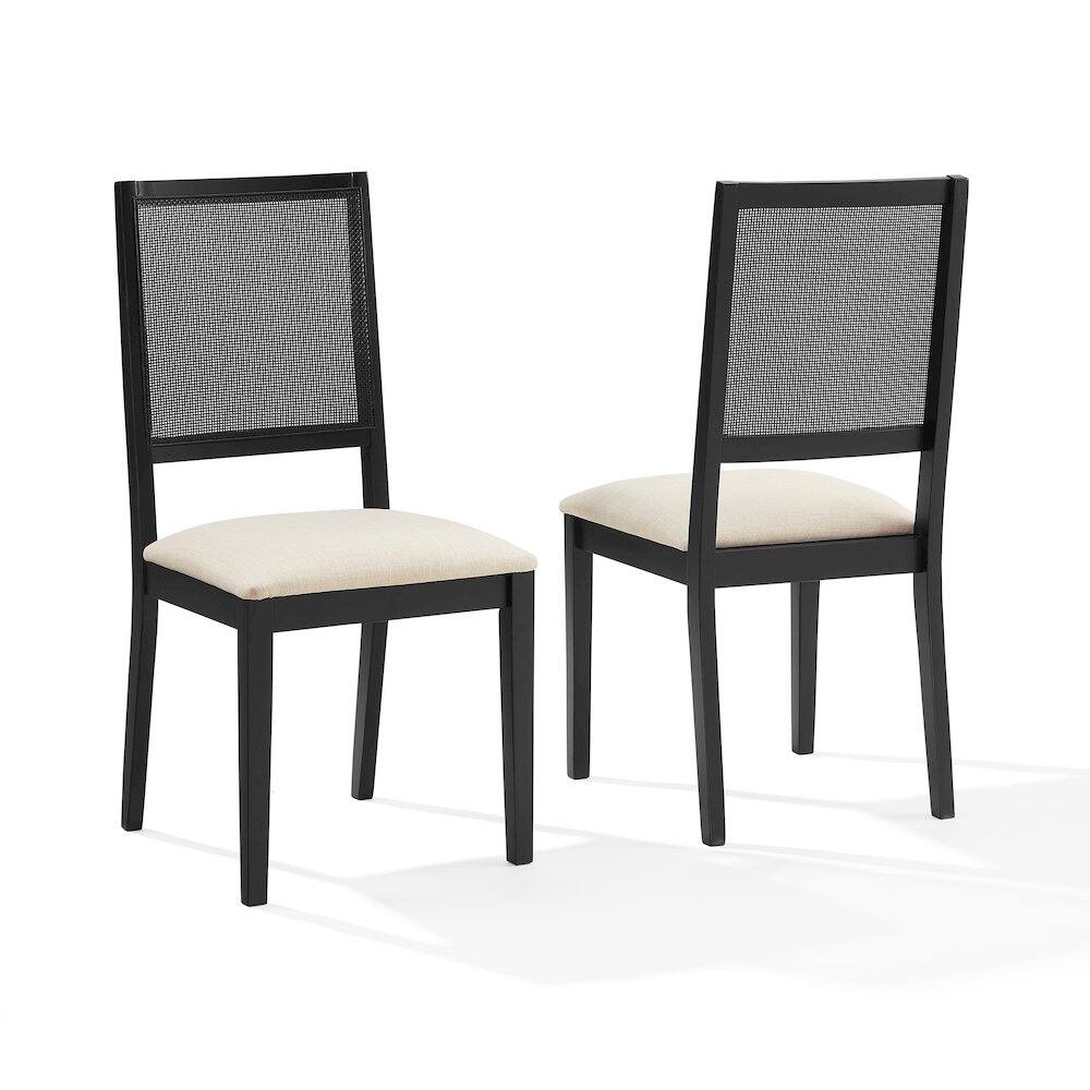 Front. Crosley Furniture - Greer 2-Piece Dining Chair Set - Black.