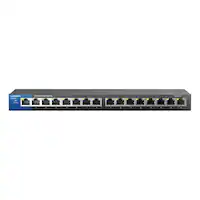 Linksys - Business 16-Port Gigabit Desktop Switch - Black - Front_Zoom