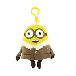 Commonwealth Toys - Minion Movie Winter Minion (2 Eyes) Clip-On 5" Plush - Yellow