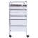 Alt View 5. Gymax - Gymax Office Rolling Cart 12 Storage Drawer Studio Organizer Bins Scrapbook Paper Macaron - Clear.