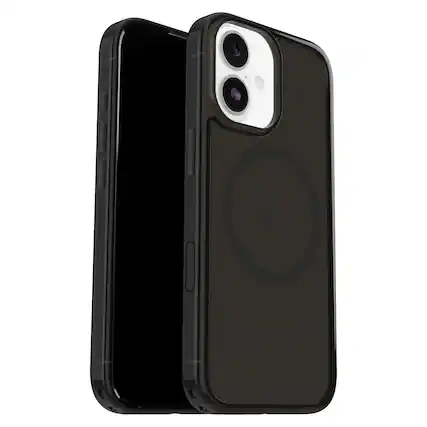 Front. OtterBox - Symmetry Series Hard Shell for Apple iPhone 17 - Black.
