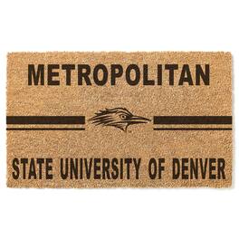 Jardine - MSU Denver Roadrunners 18" x 30" Team Logo Doormat - Brown