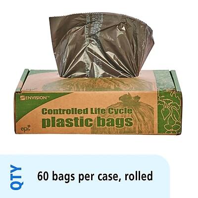 ENVISSION  
Controlled Life Cycle plastic bags  
epi  

QTY 60 bags per case, rolled
