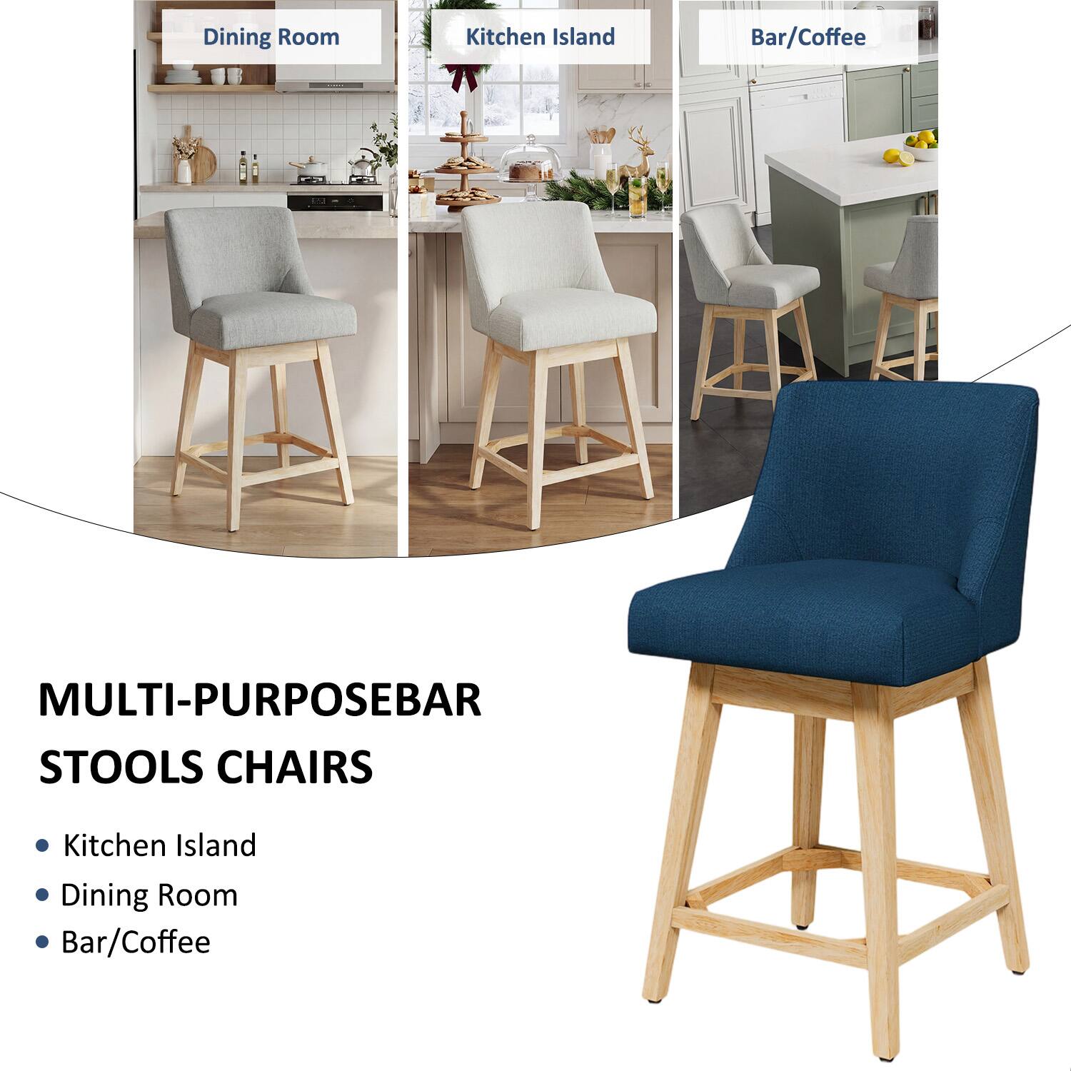Dining Room Kitchen Island Bar/Coffee

MULTI-PURPOSE BAR STOOLS CHAIRS

- Kitchen Island
- Dining Room
- Bar/Coffee