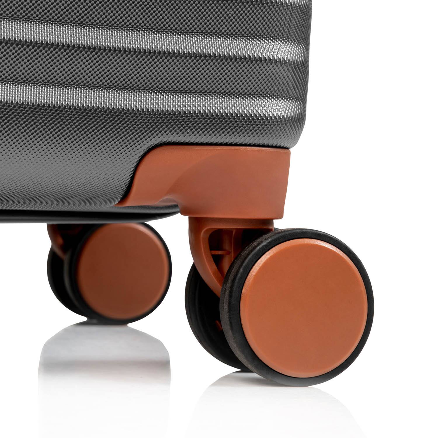 Alt View 1. Champs - Vintage II Collection Medium Luggage Case - Grey.