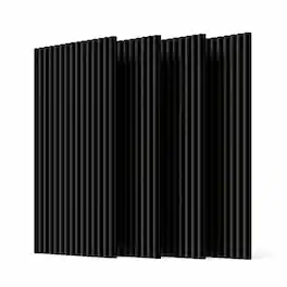 Boyel Living - 4-Pack 23.62-in x 45.27-in 3D Fluted Acoustic Slat Wall Panel - Natural