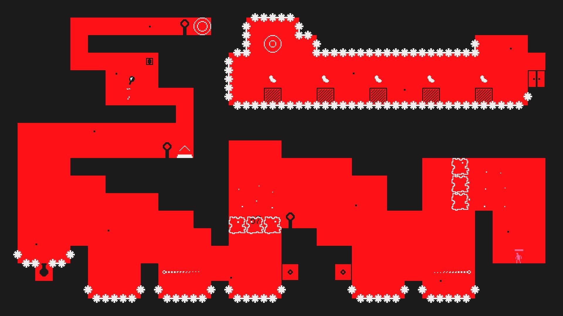 The text in the image appears to be a mix of symbols and letters. Here is the corrected and grouped text:

- e
- - ee
- urrr
- XI

The rest of the text seems to be part of the game's design and does not form coherent words or phrases.