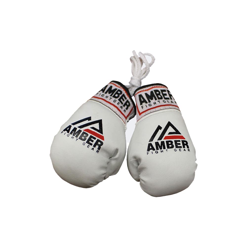 Amber Sporting Goods - Mini Boxing Glove Replicas The Perfect Accessory Sold as a Pair - White