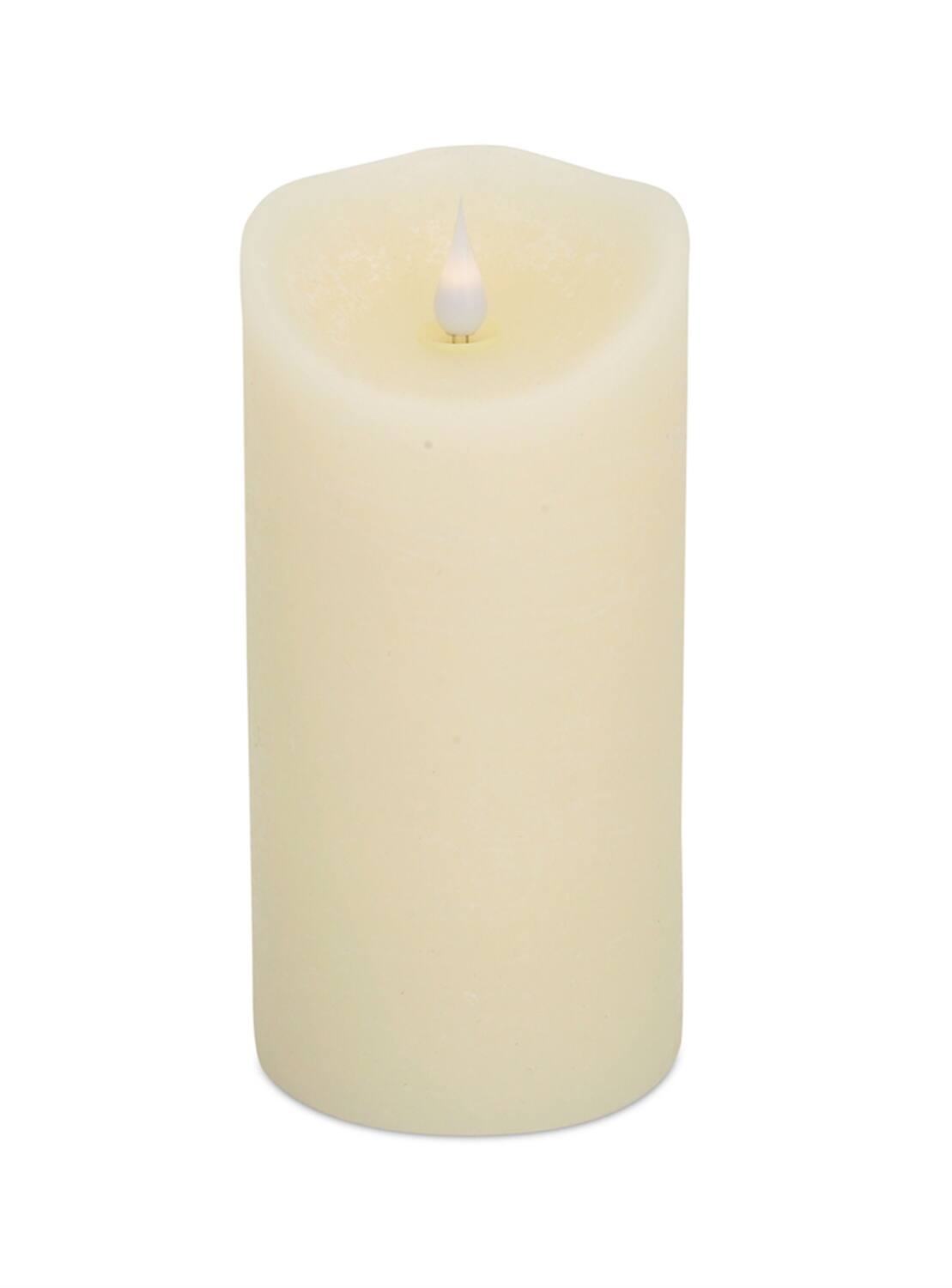 Angle. BreeBe - Simplux LED Designer Melted Wax Candle with Remote (Set of 2) - Beige.