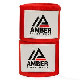 Amber Sporting Goods - Amber Fight Gear Mexican Style 200" Handwrap, MMA/Boxing, Pair - Red