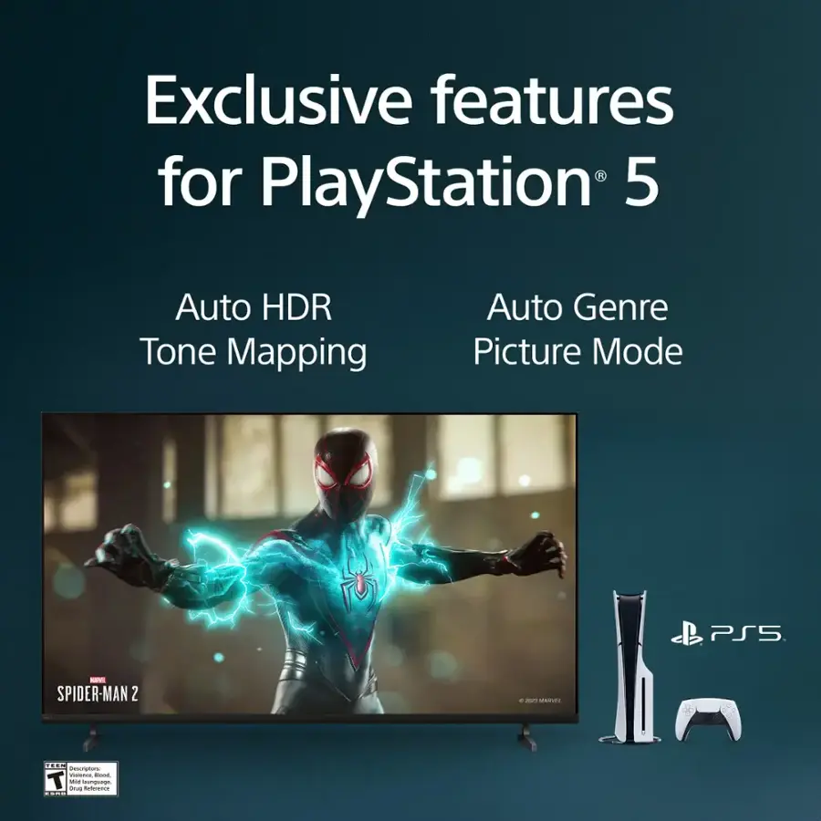 Exclusive features for PlayStation 5: Auto HDR Tone Mapping, Auto Genre Picture Mode.