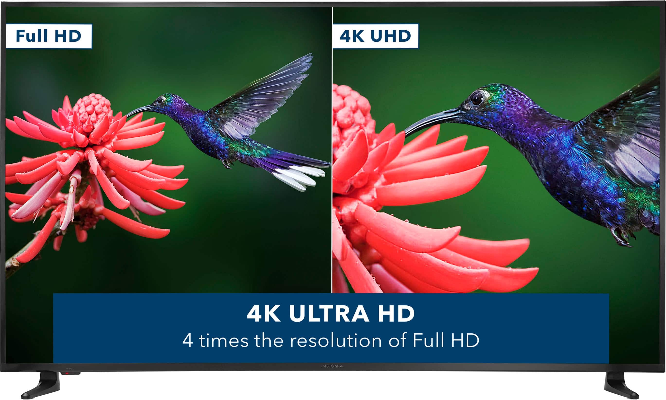 Full HD 4K UHD 4 times the resolution of Full HD Insignia.