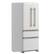 Angle. Forno Appliances - Luigi 18 Cu. Ft. Counter-Depth French Door Refrigerator with Antique Brass Handles - White.