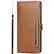 Front. SaharaCase - Leather Folio Wallet Case for Samsung Galaxy S23 FE - Brown.