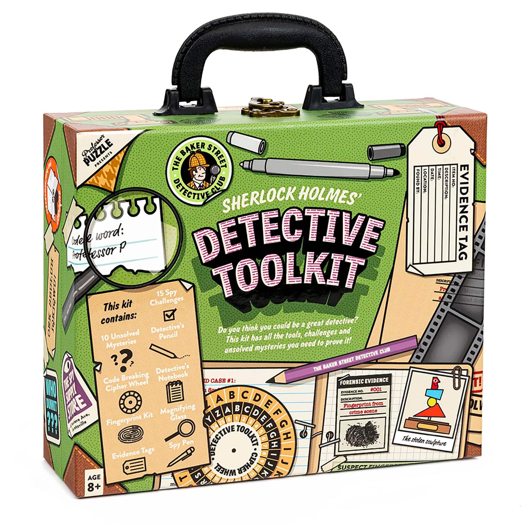 Professor Puzzle - Sherlock Holmes Detective Toolkit - Green