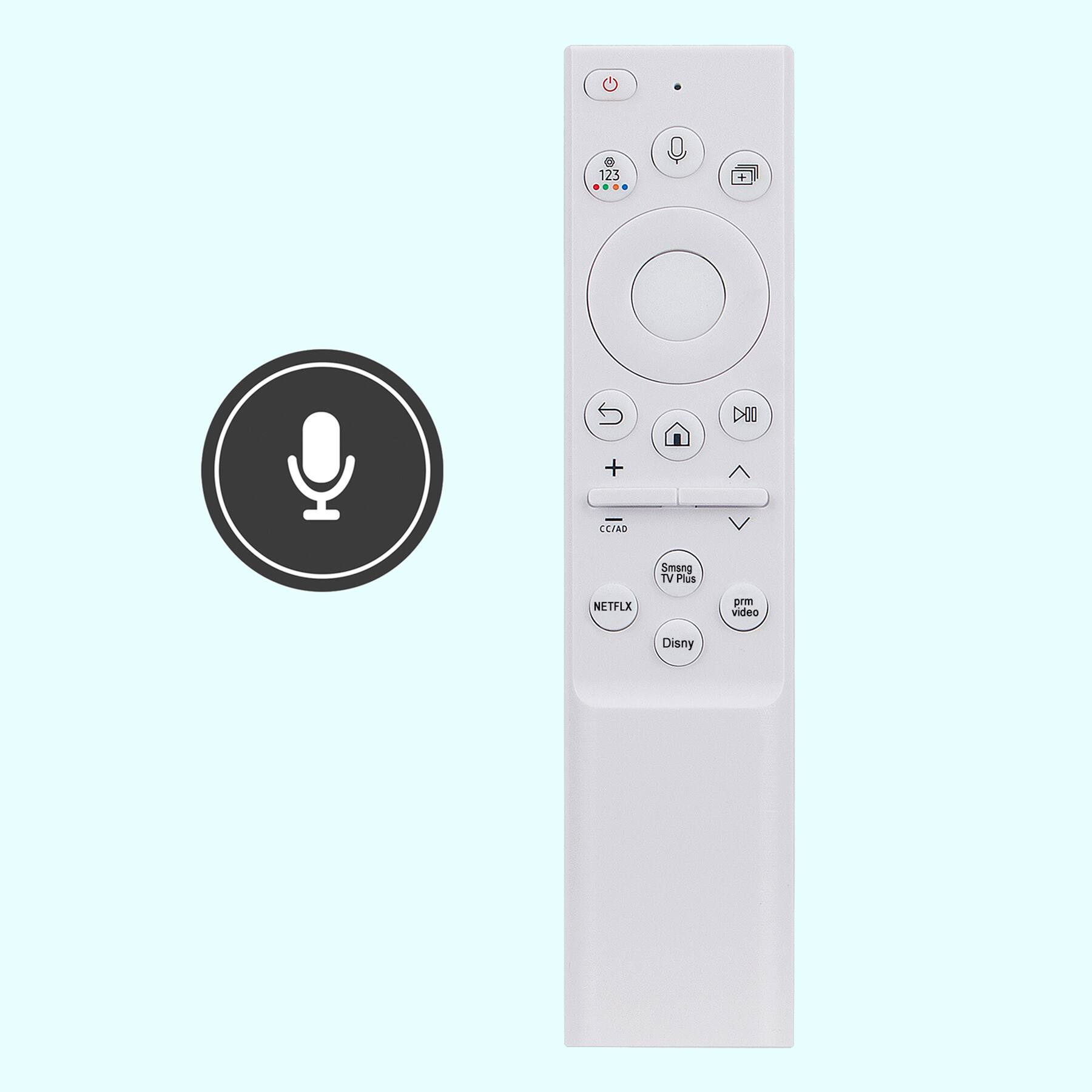 ALLIMITY - BN59-01391A Voice Replaced Remote fit for Samsung TV QN75LS03BA QN55LS03BA QN50LS03BA QN43LS03BA QN65LS03BA - White